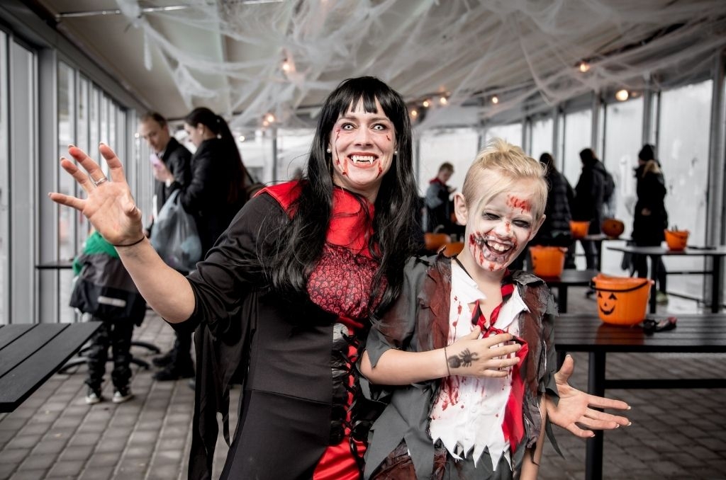 Fira halloween på Haftstens Resort & Camping. 