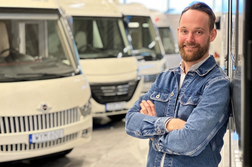Alexander Svensson som är försäljningsansvarig på Bengt i Örkelljunga